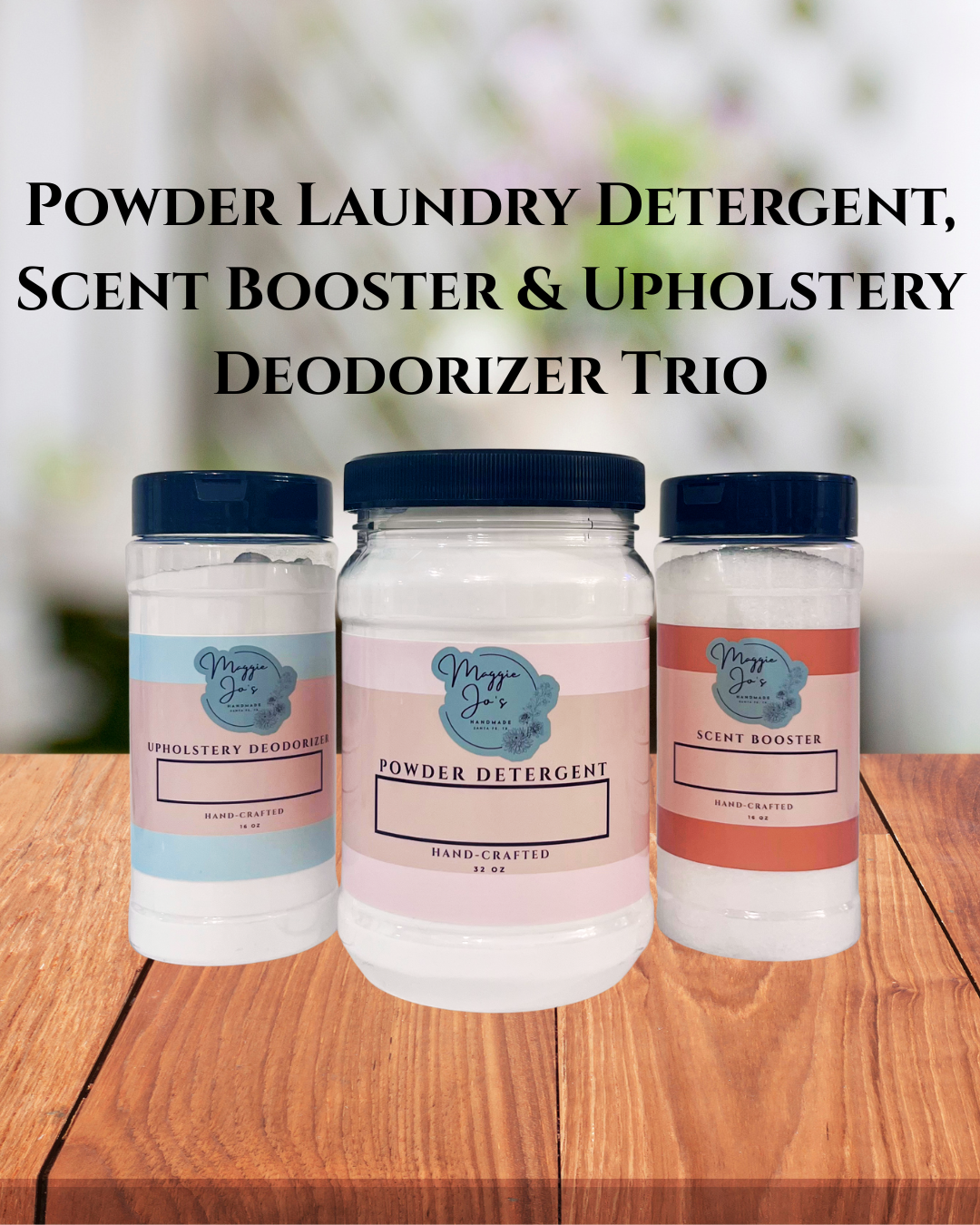 Powder Laundry Detergent, Scent Booster & Upholstery Deodorizer Trio
