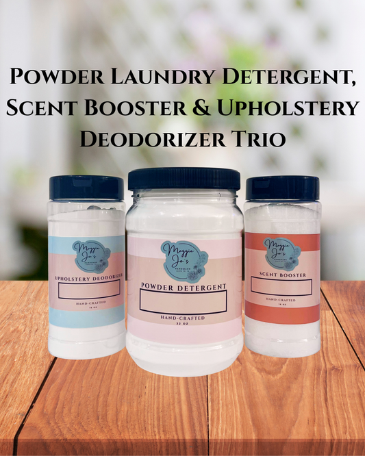 Powder Laundry Detergent, Scent Booster & Upholstery Deodorizer Trio
